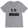 i heart ninjas V-Neck Tee