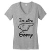 i'm with goofy t shirt mickey mouse t shirt disney shirt walt disney t Women's V-Neck T-Shirt