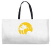 beach silhouette birds sand sunset Weekender Totes
