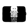 this is my lazy ghost costume Laptop sleeve