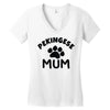 pekingese mum Women's V-Neck T-Shirt