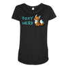 foxy nerd Maternity Scoop Neck T-shirt