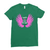 i wear pink for my mom Ladies Fitted T-Shirt