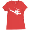 design uh 1h helicopter hubschrauber us army irak krieg war vietnam Ladies Fitted T-Shirt