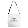 coffee my be hostile before morning Adjustable Strap Totes