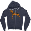 tiger pattern Zipper Hoodie