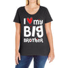 I Love My Big Brother Ladies Curvy T-Shirt
