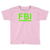 mens fbi print casual slim Toddler T-shirt