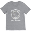 halloween my labrador rides shotgun V-Neck Tee
