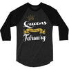 queens are born in february 3/4 Sleeve Shirt