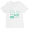 snooker where's the cue ball going V-Neck Tee