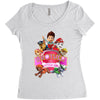 paw patrol birthday girl brother Women's Triblend Scoop T-shirt