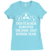 This Teacher Survived The 2016 2017 School Year Ladies Fitted T-Shirt