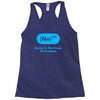 nerdy to the power of awesome Racerback Tank