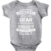 Super Cool Gran Of A Freaking Awesome Granddaughter Baby Onesie