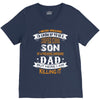 Super Cool Son Of A Freaking Awesome Dad V-Neck Tee