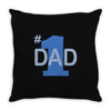 1 dad (2) Throw Pillow