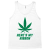 Support Liver Cancer Awareness With A Emerald Cannabis Leaf Tank Top