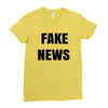 fake news Ladies Fitted T-Shirt