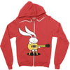 bunny's acoustic set Zipper Hoodie