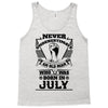 Never Underestimate Old Man Who Was Born July Tank Top