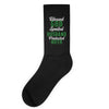blessed god by spoiled by my husband protected by both Socks