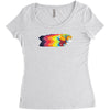 speed of flight Women's Triblend Scoop T-shirt