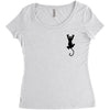 Cat Pocket Women's Triblend Scoop T-shirt