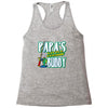 papa's little fishin buddy Racerback Tank