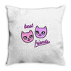 best friends Throw Pillow