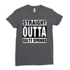 straight outta salty springs Ladies Fitted T-Shirt