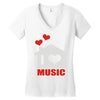 new i love house Women's V-Neck T-Shirt