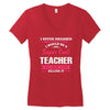 i never dreamed i would be a super cool teacher. but here i am killing Women's V-Neck T-Shirt