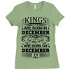 Real Kings Are Born On December 14 Ladies Fitted T-Shirt