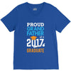Class of 2017 Proud Grand Father Graduation V-Neck Tee