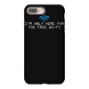 i'm only here for the wifi internet   coffee cafe web geeky tech guy t iPhone 8 Plus Case