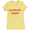 kid's tattooed daddy Ladies Fitted T-Shirt