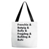 frenchies united Tote Bags