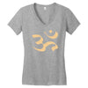 om zeichen indien buddhisten meditation religion yoga Women's V-Neck T-Shirt
