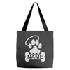 personalized paw halo Tote Bags