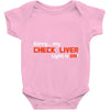check liver light is on Baby Onesie