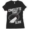 omelette that slide Ladies Fitted T-Shirt