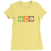 eat sleep radio Ladies Fitted T-Shirt