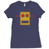 lmfao robot head Ladies Fitted T-Shirt