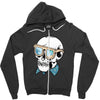 skull holiday Zipper Hoodie