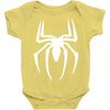 spiderman white logo Baby Bodysuit