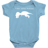t rex hates pushups Baby Onesie