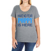 have no fear poppy is here Ladies Curvy T-Shirt