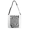 optical illusion Adjustable Strap Totes