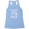 i don`t snore! i dream i am a motorcycle Racerback Tank